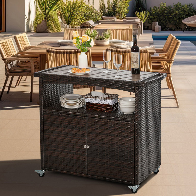 DuPalais Rectangular Outdoor Buffet & Console Table
