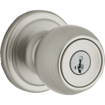 Bouton de porte d’entrée à clé avec rosette rond Huntington