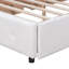 Lit plateforme tapissier Eural avec tête de lit classique et 4 tiroirs, aucun sommier nécessaire, tissu en lin, grand-1791324999