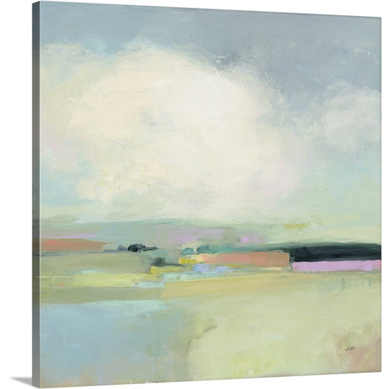 Colorful Horizon I by Julia Purinton - Painting Print on Canvas, 36" H x 36" W x 1.25" D, Wrapped Canvas