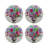 Pistils Large Bouquet Round Beaded Placemat Smooth