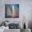 Breakwater Bay «Ghost Sailing» par Beth Forst, art mural en métal, MTL-14027-1054978248