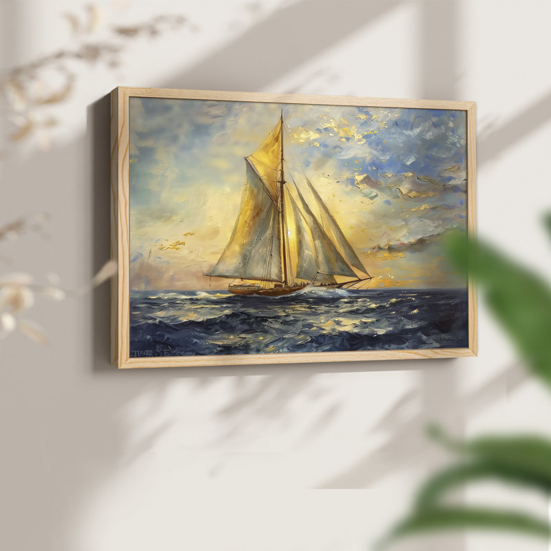 Nautical Series-CCVII - Reproduction encadrée - Restickable, H 8 po x l 10 po, Naturel