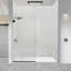 Boivin 24'' - 24'' W x 76'' H Frameless Fixed Glass Panel with Clear Glass-7984996