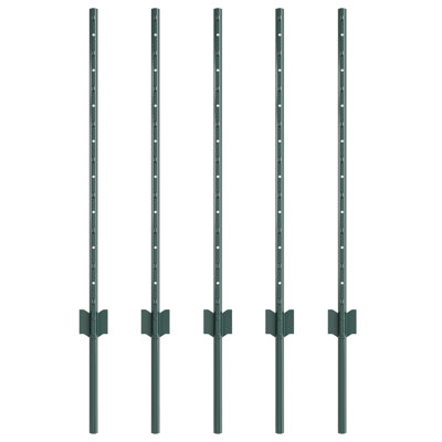 Fence Posts 5 Pcs U-Channel Steel
