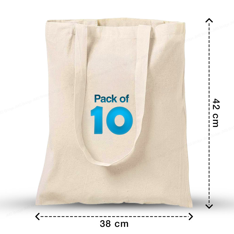 JMS Bridge Cotton Tote Bags 38 W x 16 D