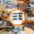 Portable Folding Service Cart, 3-tier Fold Up Rolling Cart,  Up To 330 Lbs Load Capacity,t For Office Home Warehouse