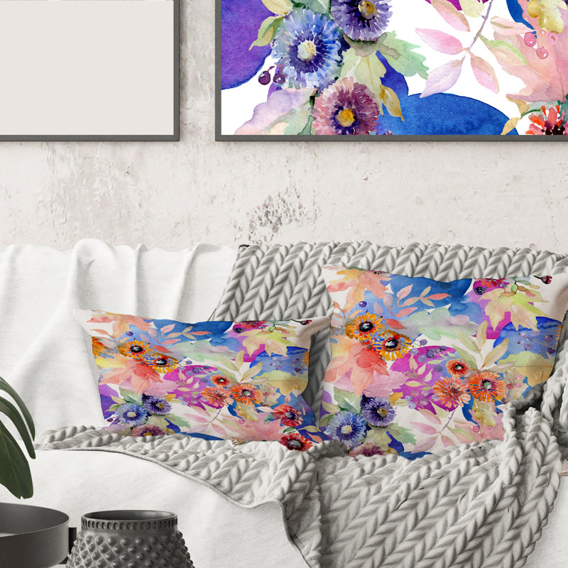 Floral Throw Pillow