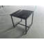 2 pièces Table de chevet en verre noir, table de bout en panneau de fibres à densité moyenne, petite table de thé, canapé avec pieds en métal-2041973716