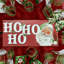 Couronne de Noël Ho Ho Ho avec Jolly Santa-565141297