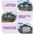 Outdoor Metal Hardtop Patio Gazebo with Privacy Curtain and Mosquito Netting-109868099