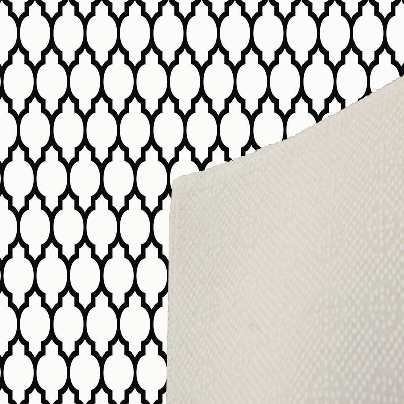 Stylish Hall Carpet (3.3 x 6.6 ft), 100% Polyester, 0.3 in Pile Height | Antibacterial, Non-Slip PVC Felt Dot Underside | Machine Washable, 3D Digital Print, Durable & Easy to Clean | Perfect for Entryway & Living Areas