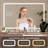 Makeup Vanity with 3 Colors LED Lighted Mirror & Power Outlet for Bedroom