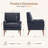 Ayran Upholstered Wingback Armchair with Solid Wood Legs (Set of 2)-1412174358