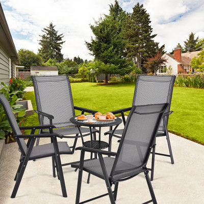 Camping Deck Garden Plastic Folding Chair by Costway