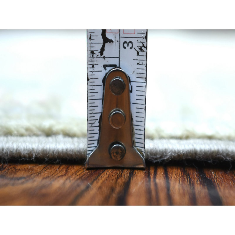 Tapis de couloir vert en laine noué à la main 3 pi x 11 pi 7 po A39C939AE5384803874DCF56BAA0CDFC