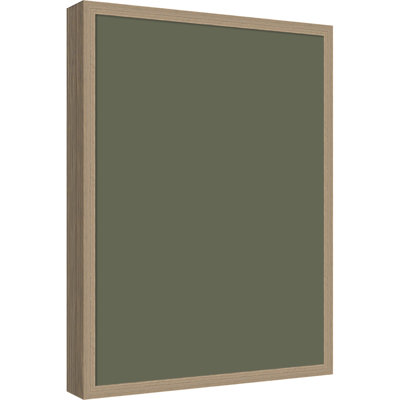 Tableau magnétique en tissu encadré, 19 x 25 cm, motif bois flotté olive, pour l'organisation murale