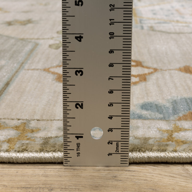 Tapis beige / gris Graicyn, Runner 2'3" x 7'9"