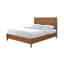 Ensemble de chambre avec tête de lit à panneau 3 pièces couleur noyer-337305728