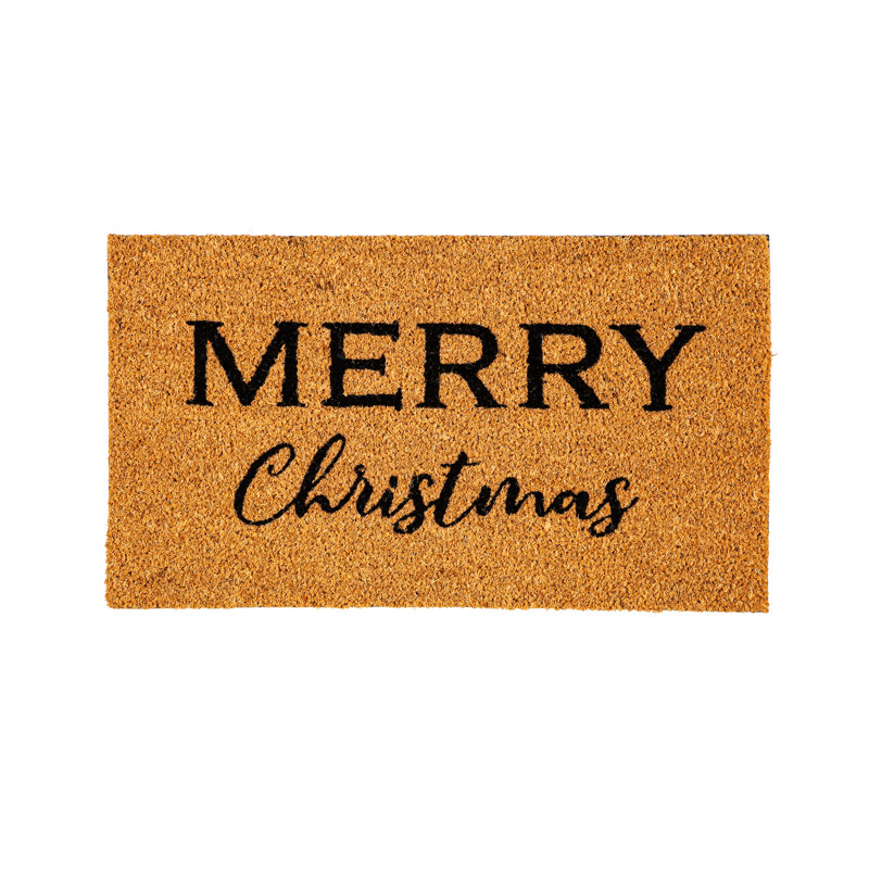Tapis d'entrée antidérapant Merry Christmas 28 po x 16 po