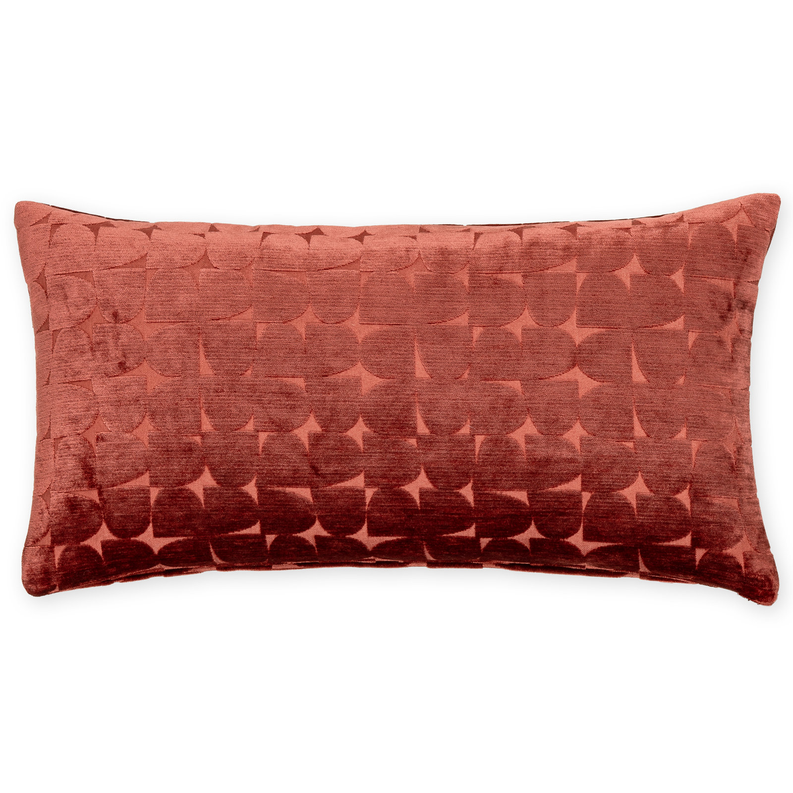 Gumdrop Throw Pillow, Rectangle 21"H x 12"W, Polyester, Red