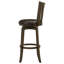Chaise de bar pivotante en bois