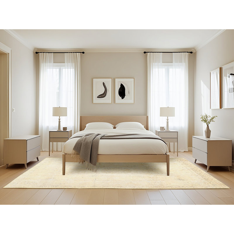 Tapis beige, Rectangle 5 pi x 8 pi