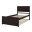 Lit plateforme avec lit gigogne-483959062