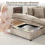Canapé modulaire rembourré surdimensionné de 82,7 po 3 places avec repose-pieds-1837215983