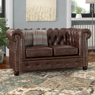 Batch Faux Leather Loveseat