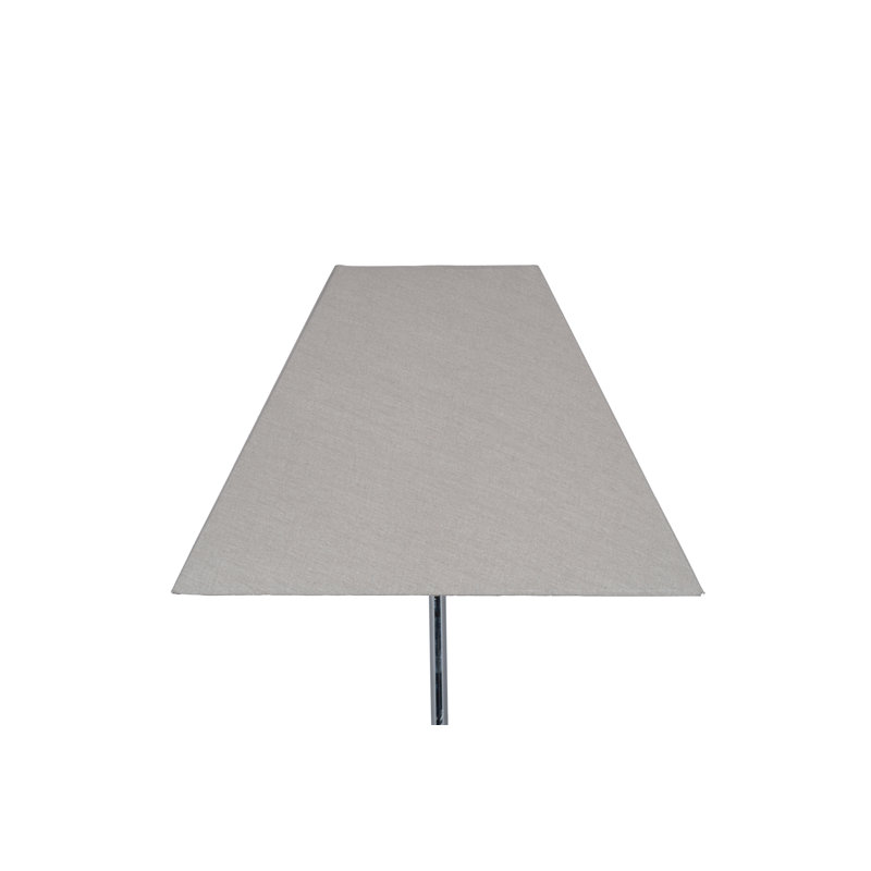 Lorentzen Cotton Tapered Square Lamp Shade, Steel Grey, 29.5cm H x 40cm W x 40cm D