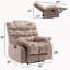 Fauteuil inclinable standard en cuir véritable avec repose-pieds Garlow