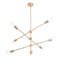 Lustre linéaire à 6 lumières de style moderne Portland-1437100084