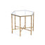 Coquina Glass Top Abstract End Table-16540841-93810367