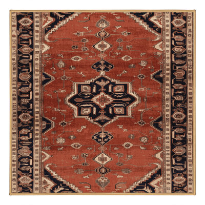 Tapis brun lavable à la machine