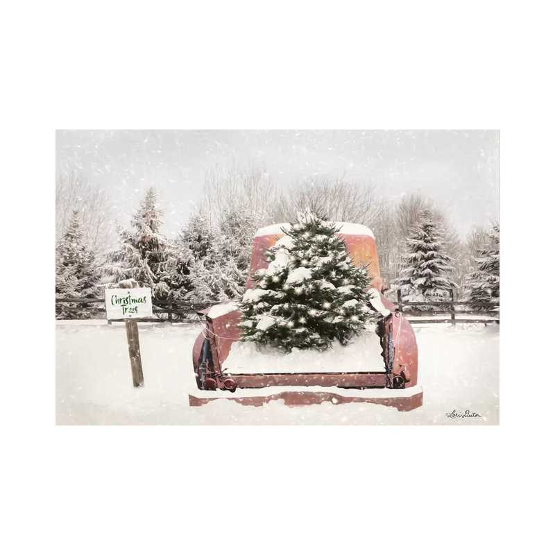 Rustic Christmas Trees by Lori Deiter - Wrapped Canvas Print, 66.04 cm H x 45.72 cm W x 1.91 cm D