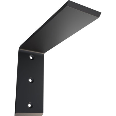 2 1/2"W x 8"D x 6"H Countertop Support Steel Heavy Duty Bracket, Powder Coated Black