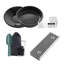 Gold Panning Kit With Mini Sluice Box, 12" Aluminum Gold Mining Equipment, 16 PCS Gold Prospecting Kit with Gold Pan, Classifier Screen, Separating Magnet, Drawstring Backpack and Accessories
