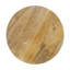 Table d'appoint en verre 11 po x 15 po avec plateau en bois de manguier, fougères dorées peintes à la main, table d'appoint moderne tropical