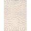 Tapis beige / brun touffeté à la main à imprimé animal-67322749