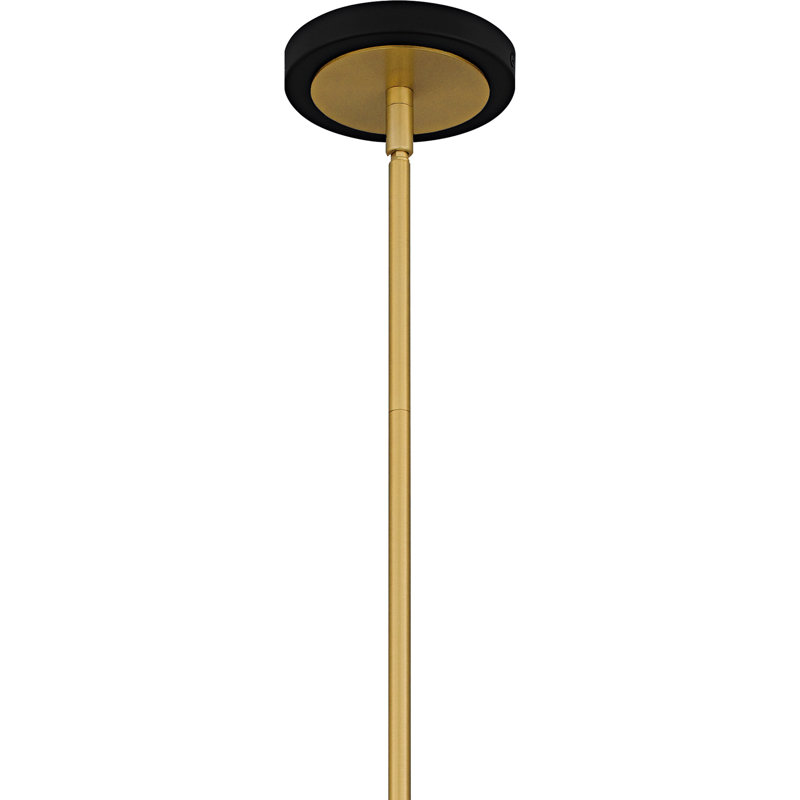 Alcala Matte Black Chandelier, 9" H x 26" W x 26" D, 3 Lights