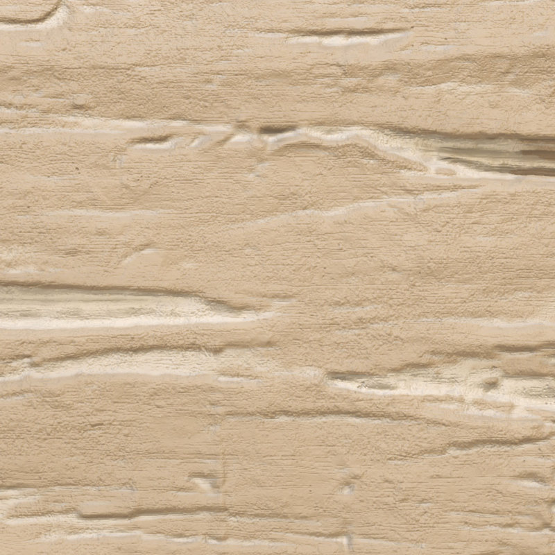 Planche de poutre en faux bois endurée à la main, H 6 po x l 96 po x P 1 po, Dune de sable