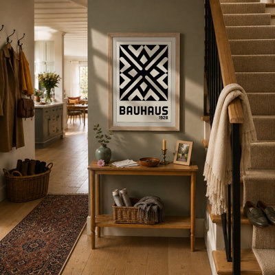 Bauhaus Geometry Geometric - Framed Print