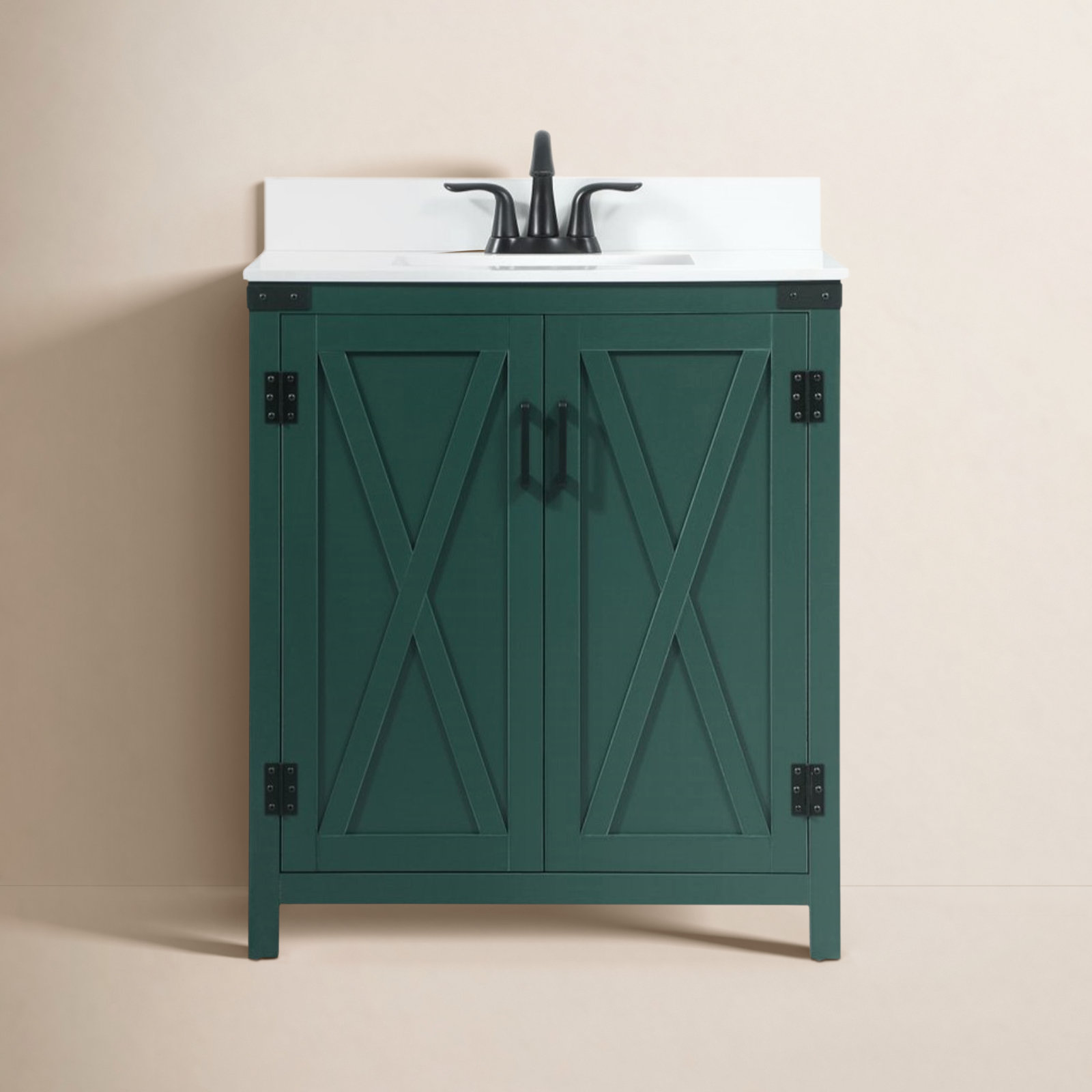 Slayton 30'' Single Bathroom Vanity, Green