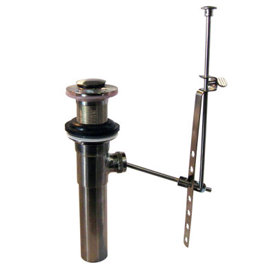 Pop-Up Lavatory Bathroom Sink Drain Assembly with Overflow Holes