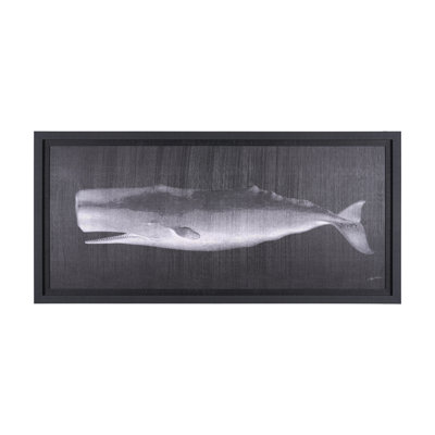 «Baleine II» par John Butler, reproduction d'art encadrée à la main