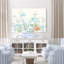 Fleurs translucides, floral, aquarelle, fleurs sauvages, bleu, gris, orange, crème, sur blanc-47992368