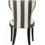 Chaise d'appoint rembourrée noire Waterford
