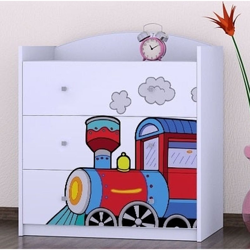 Nicks 3 Drawer Chest, White