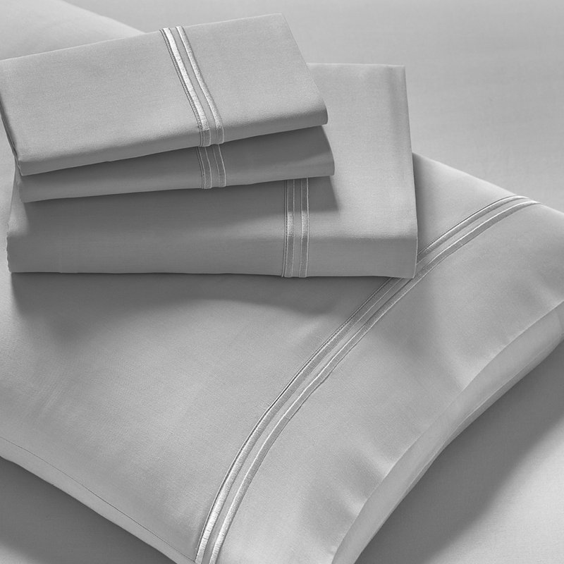 Premium Refreshing TENCEL Lyocell Sheet Set, Gray, King